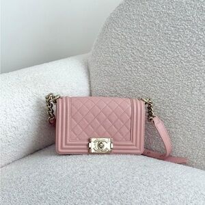Chanel Small Leboy 20cm Pink Caviar GHW series 29